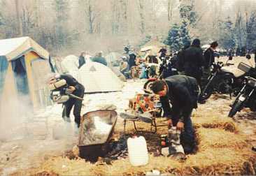 Feuer unter der Wannet